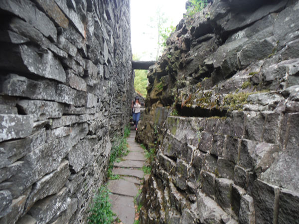 Karen Duquette under the bridge